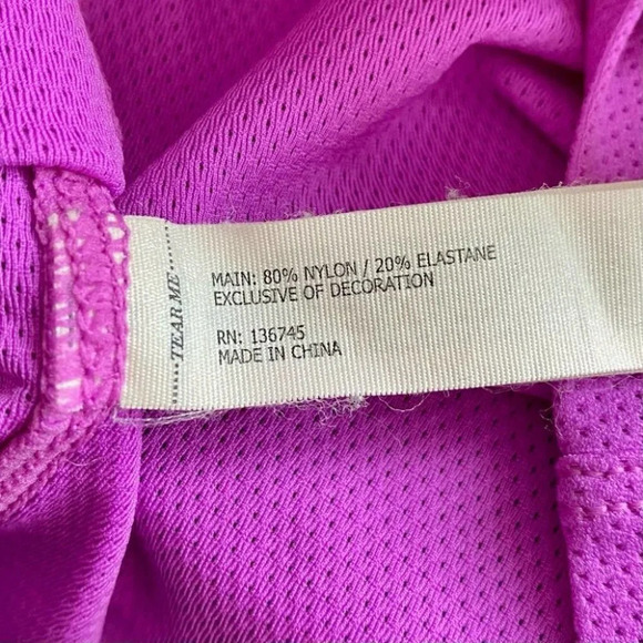 Lorna Jane Catalina  Hooded Excel Long Sleeve Top Neon Fuchsia - Picture 7 of 8